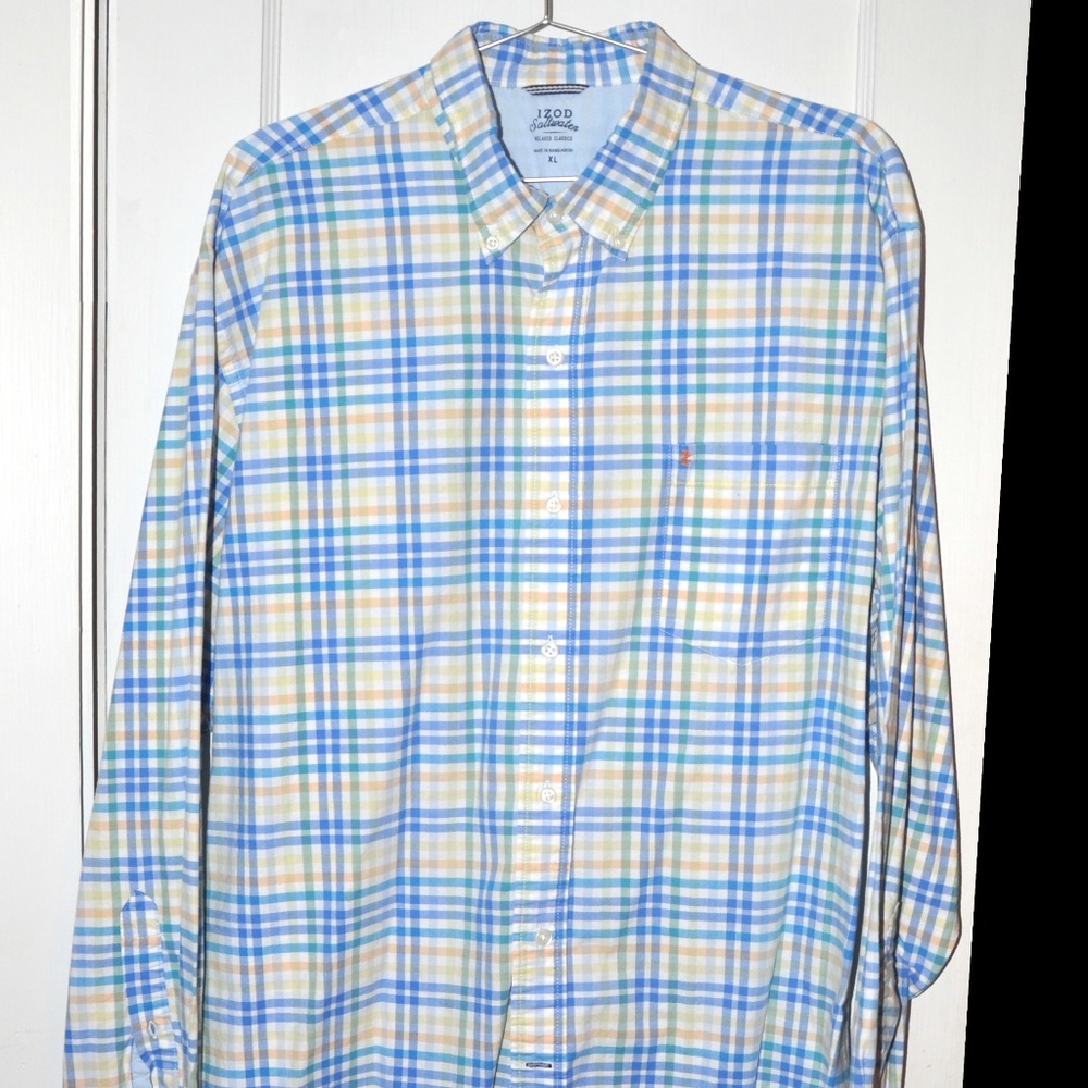 IZOD Saltwater Relaxed Classics  XL long sleeve button-down shirt